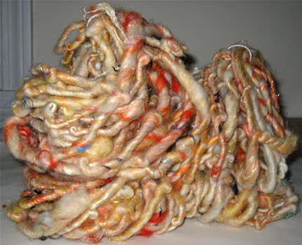 linda scharf handspun yarn/stoneleafmoon.com