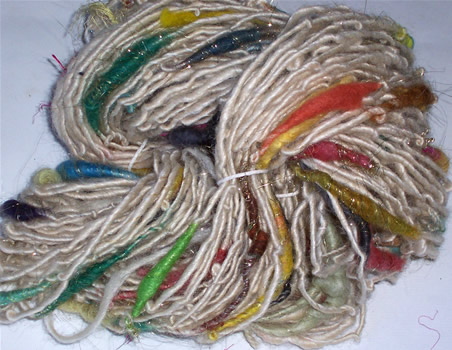linda scharf handspun yarn/stoneleafmoon.com
