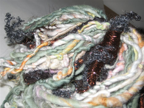 linda scharf handspun yarn/stoneleafmoon.com