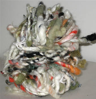 linda scharf handspun yarn/stoneleafmoon.com