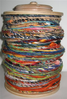 handspun yarn by linda scharf/stoneleafmoon.com