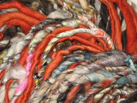 linda scharf handspun yarn/stoneleafmoon.com
